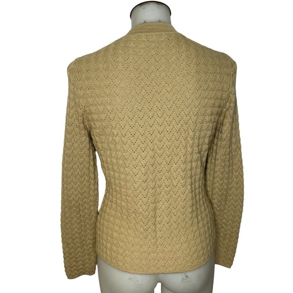 TEXTURED Knit Zip Front Cardigan Sweater💛 - Picture 2 of 9